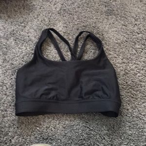 Lululemon black strapped sports bra